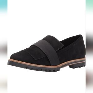 Bernardo Womens Ora Black Suede satin  Loafers Size 9 in box